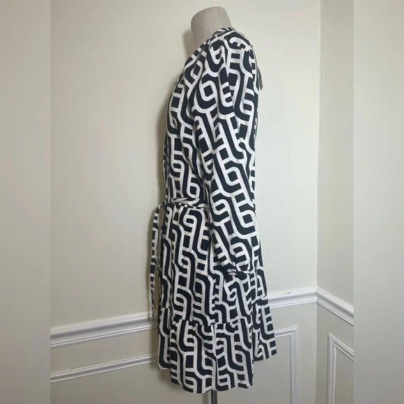 Zara geometric print linen blend - Picture 3 of 8